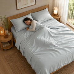 Bamboo Sheet Set Organic Bamboo & Oeko-Tex Certified Soft Sleep Comfort perspective
