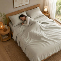 Bamboo Sheet Set Organic Bamboo & Oeko-Tex Certified Soft Sleep Comfort perspective