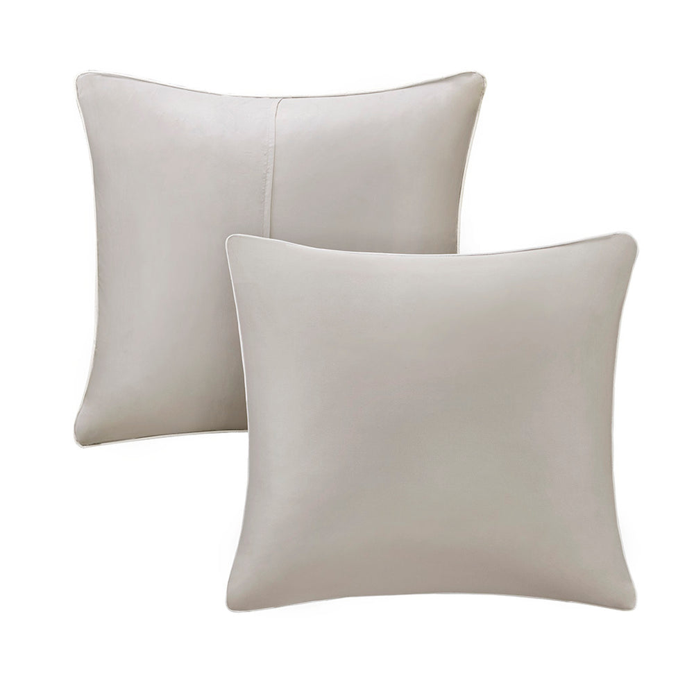 Embroidered 8 Piece Comforter Set Neutral Cal King Media 6