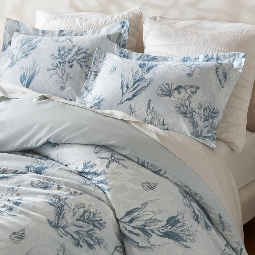 3-Piece King 100% Cotton Sateen Duvet Cover Set,Navy/Blue Media 9
