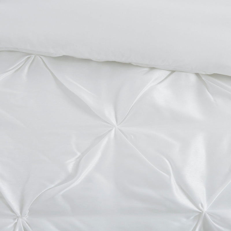 7 Piece Tufted Comforter Set White Full