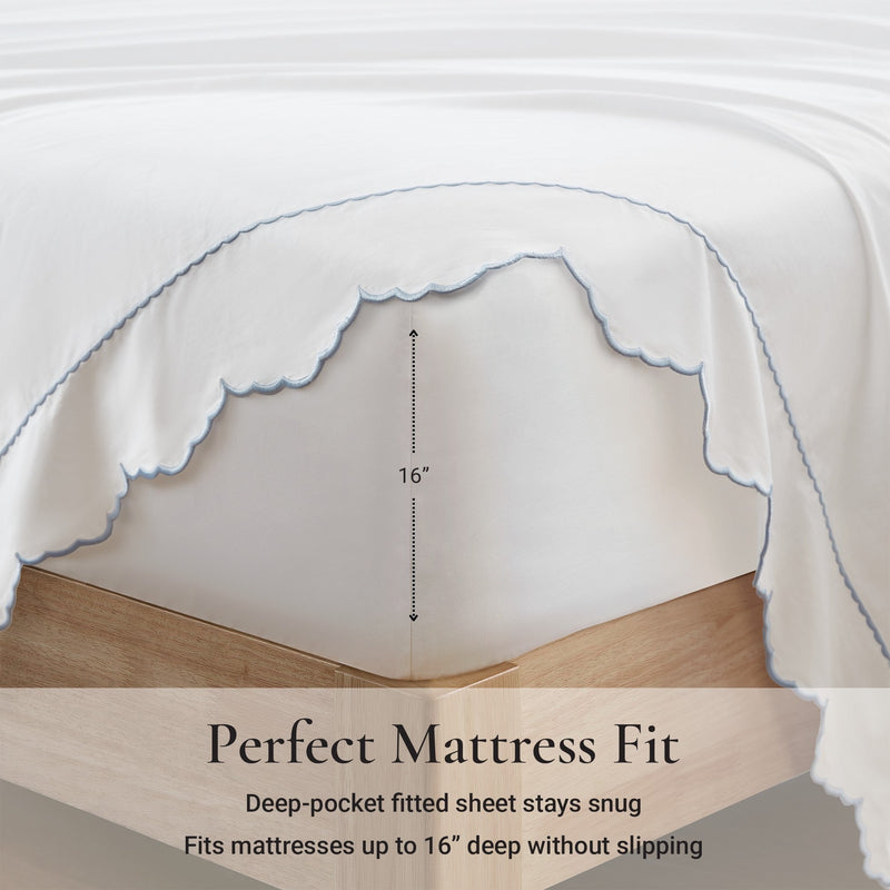 4 Pieces Cotton Sheet Set