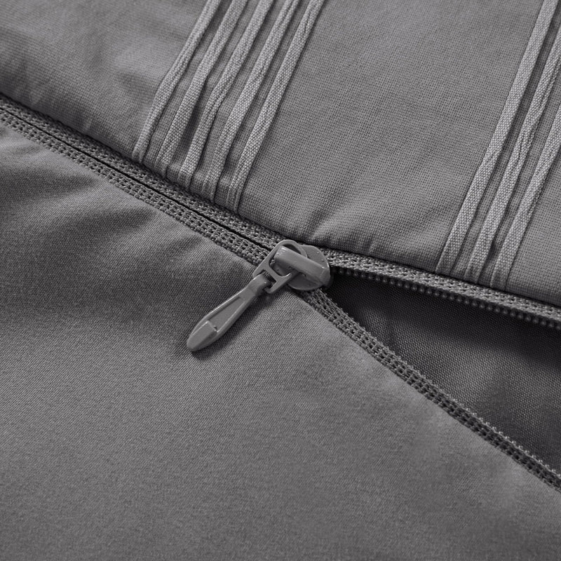 3-Piece Cal King Woven Striped Duvet Set