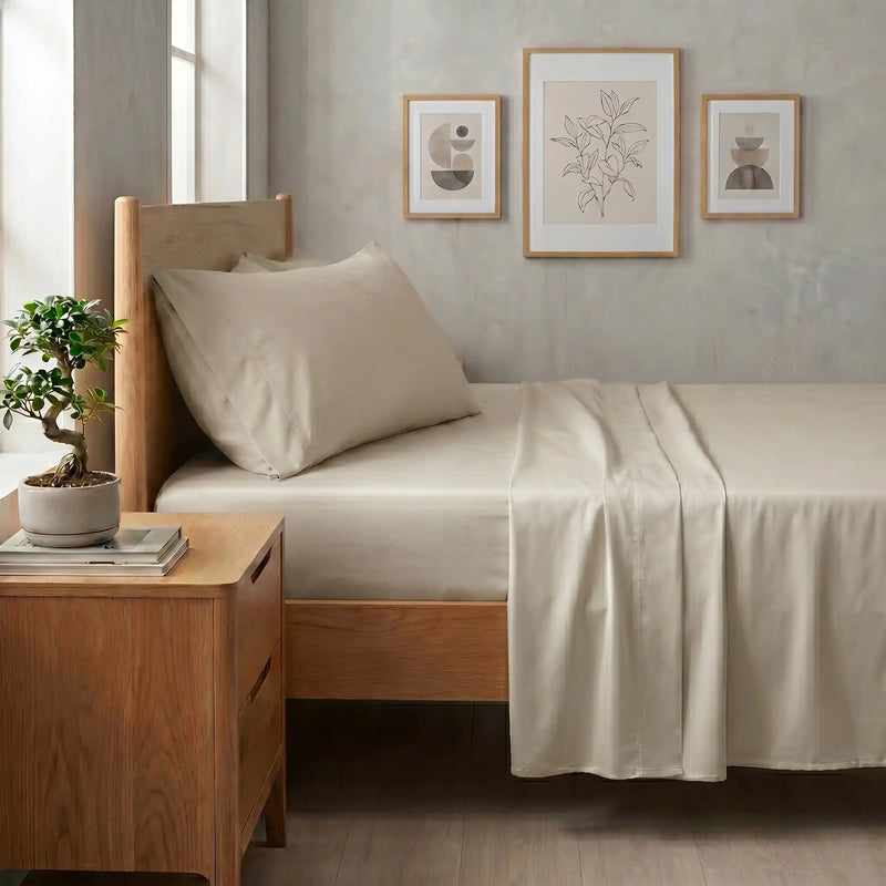 TENCEL Lyocell Sheet Set 4-Piece Moisture-Wicking All-Season Sleep