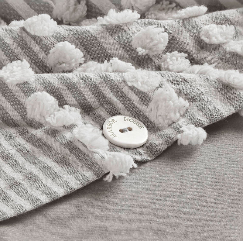 3- Piece King Cotton Yarn Dyed Duvet Cover Set