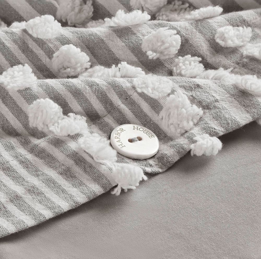 3- Piece Full/Queen Cotton Yarn Dyed Duvet Cover Set Media 12