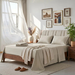 Bamboo Sheet Set Organic Bamboo & Oeko-Tex Certified Soft Sleep Comfort perspective