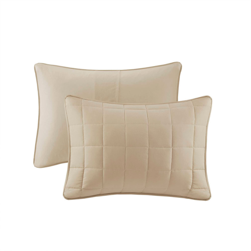 10 PCS Cal King Luxury Jacquard Comforter Set Ivory Media 15