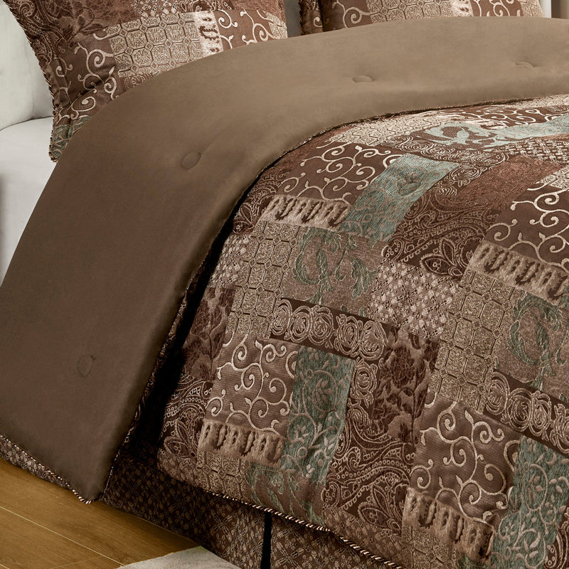 4 Piece Red Comforter Set Red Cal King