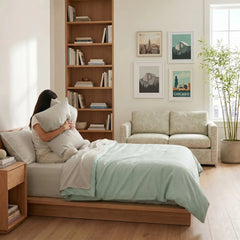 Bamboo Sheet Set Organic Bamboo & Oeko-Tex Certified Soft Sleep Comfort perspective