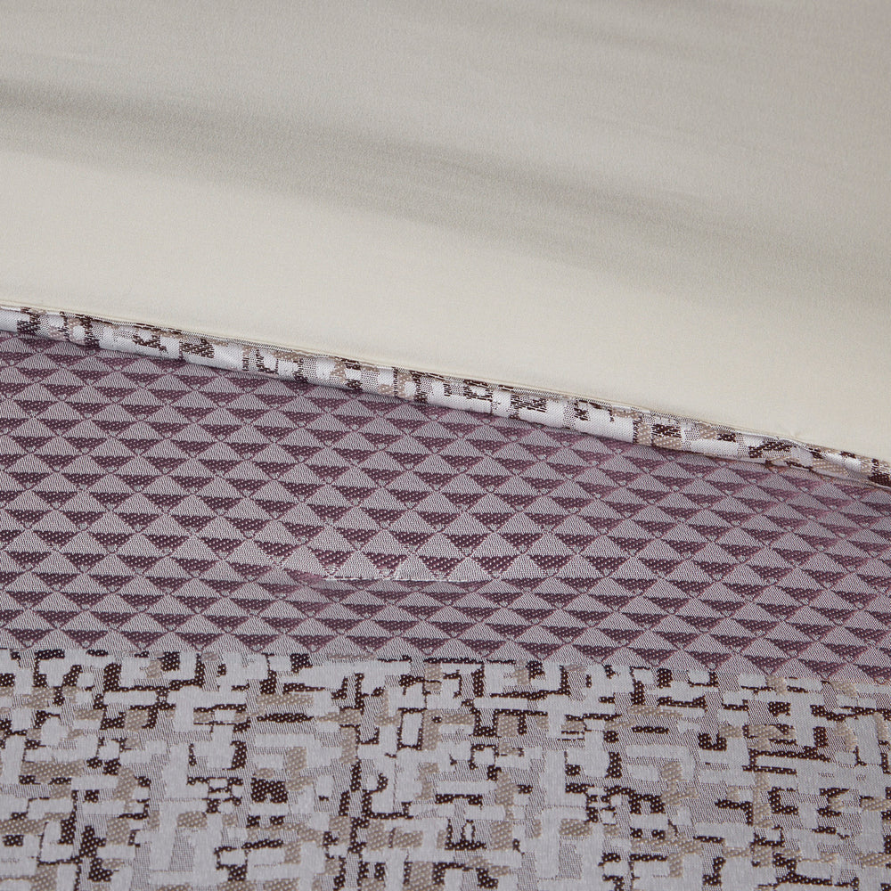 7 Piece Jacquard Comforter Set Purple Queen Media 10
