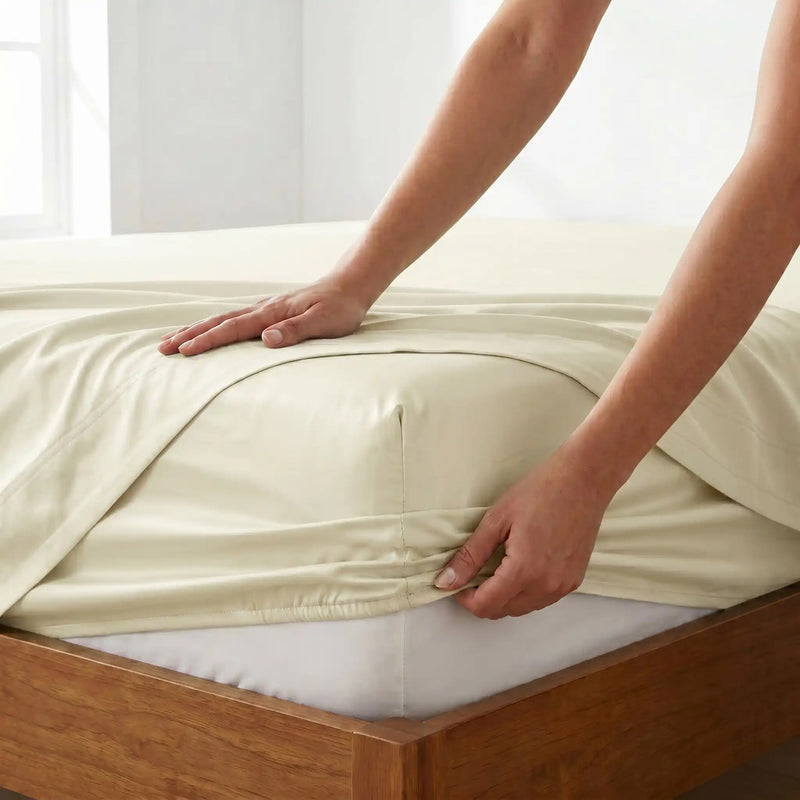 TENCEL Lyocell Sheet Set 4-Piece Moisture-Wicking All-Season Sleep
