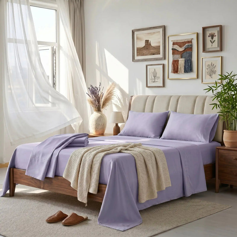 Bamboo Sheet Set Organic Bamboo & Oeko-Tex Certified Soft Sleep Comfort