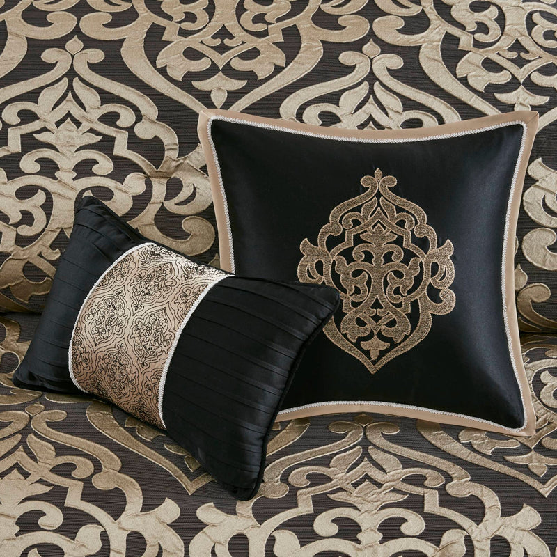 8PCS Queen Jacquard Comforter Set