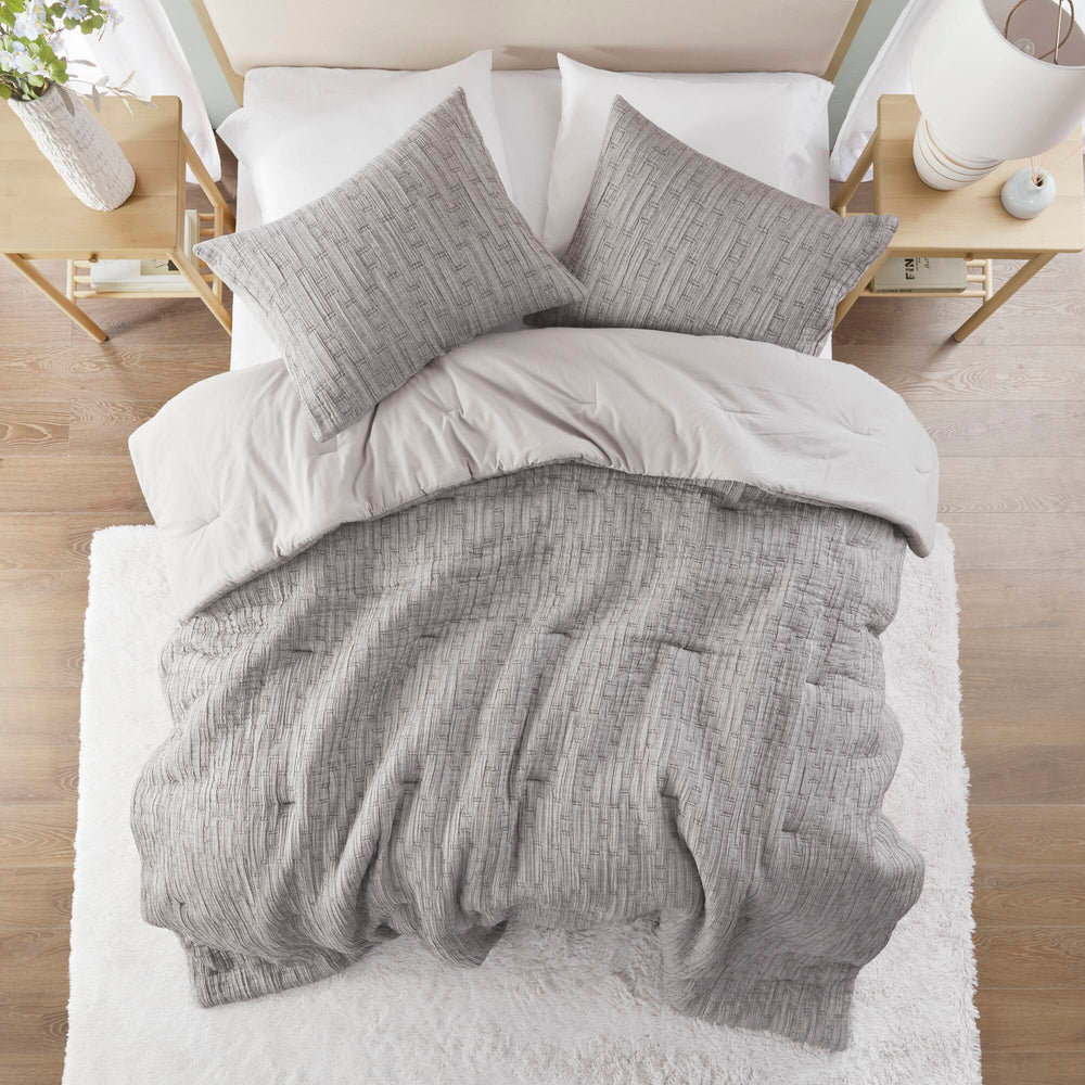 3 Piece Oversized Comforter Set-Full/Queen Media 7