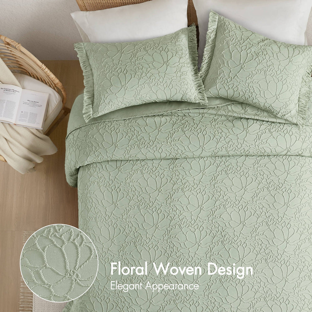 3PCS Queen Bedspread Set Media 10