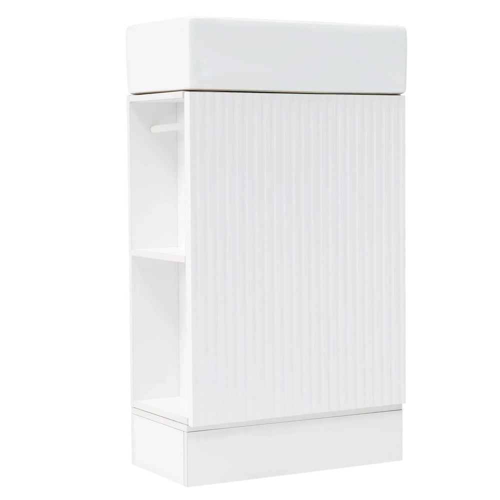 Bathroom Vanity Cabinet With Two Tier Shelf Left Or Right Orientation Media 16