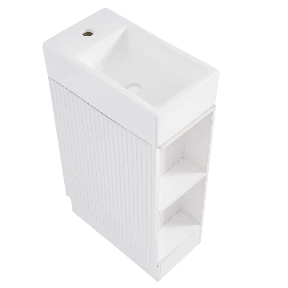 Bathroom Vanity Cabinet With Two Tier Shelf Left Or Right Orientation Media 35