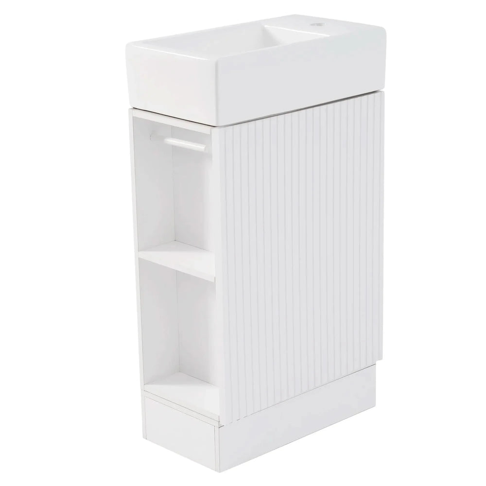 Bathroom Vanity Cabinet With Two Tier Shelf Left Or Right Orientation Media 15
