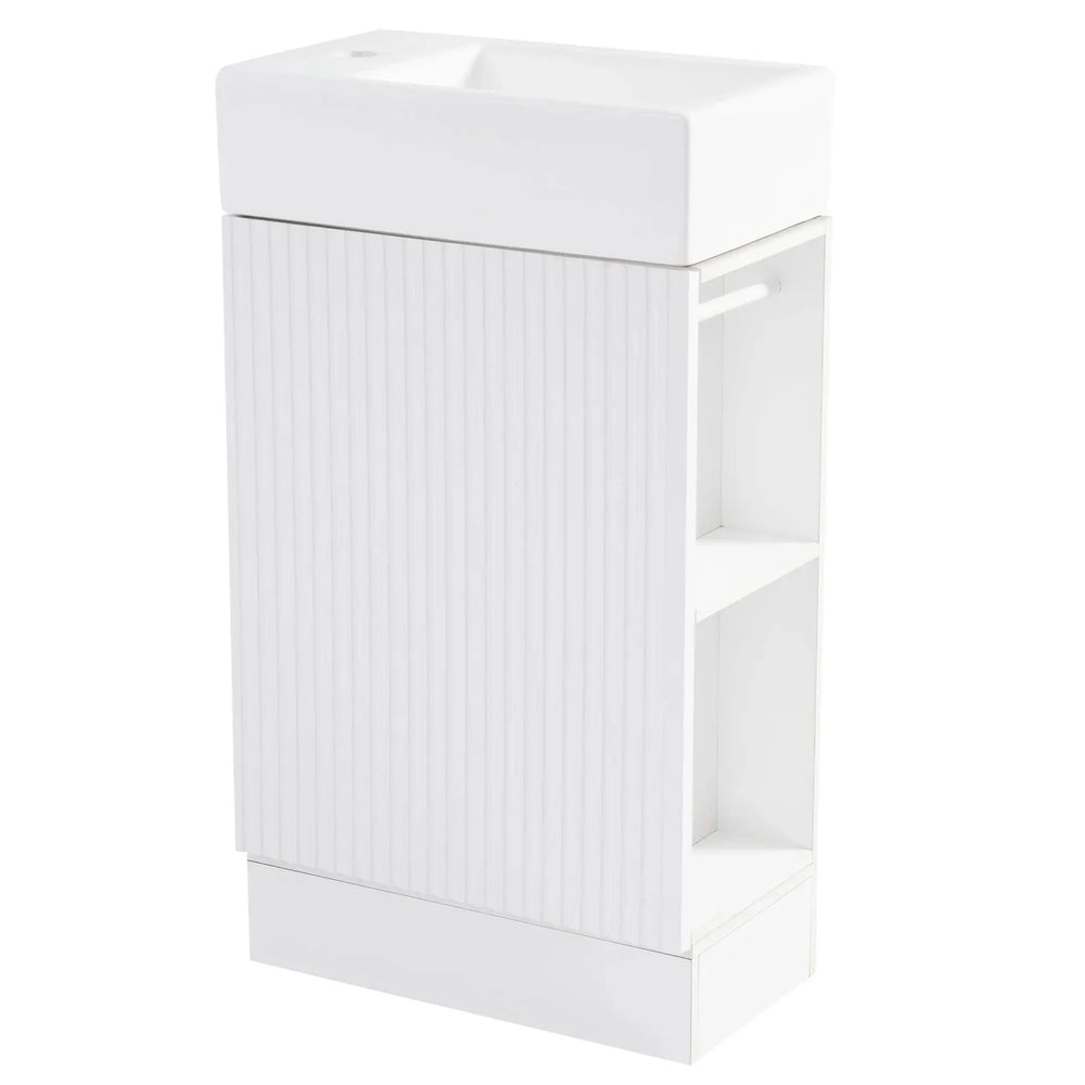 Bathroom Vanity Cabinet With Two Tier Shelf Left Or Right Orientation Media 37
