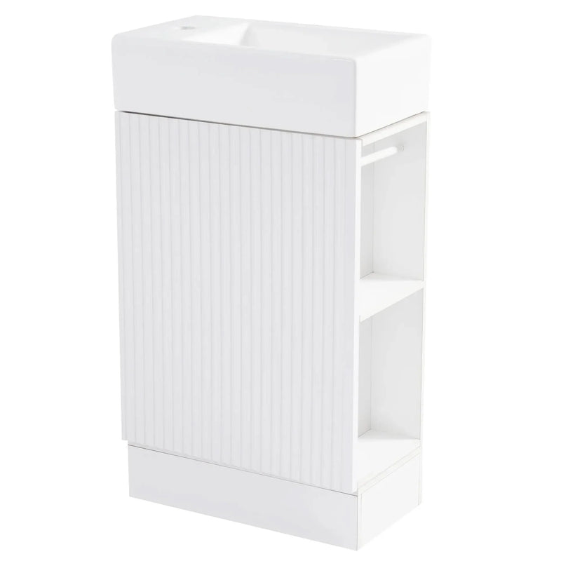 Bathroom Vanity Cabinet With Two Tier Shelf Left Or Right Orientation