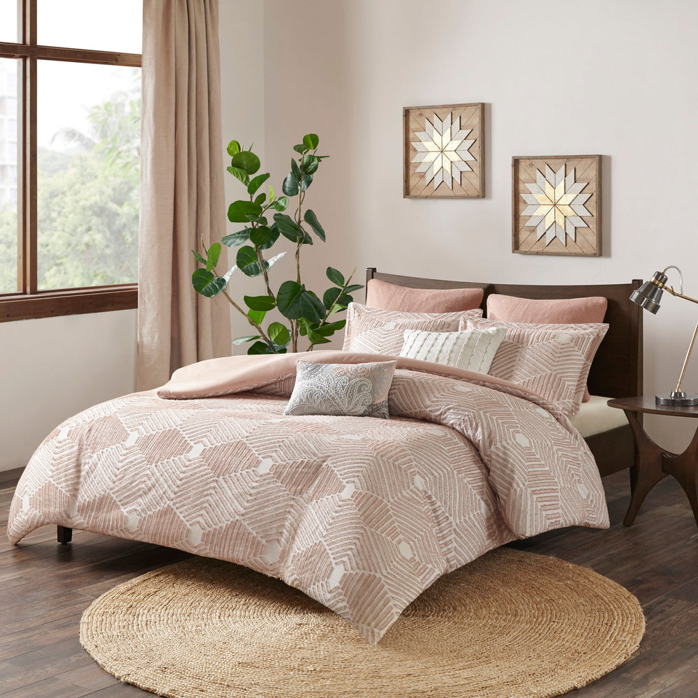 Full/Queen Cotton Jacquard Duvet Cover Set Media 1
