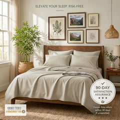 Bamboo Sheet Set Organic Bamboo & Oeko-Tex Certified Soft Sleep Comfort perspective