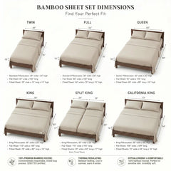 Bamboo Sheet Set Organic Bamboo & Oeko-Tex Certified Soft Sleep Comfort perspective