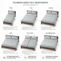 Bamboo Sheet Set Organic Bamboo & Oeko-Tex Certified Soft Sleep Comfort perspective