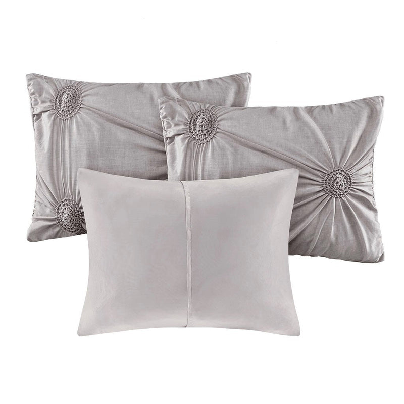 6 Piece Reversible Daybed Cover Set Dark Gray Daybed