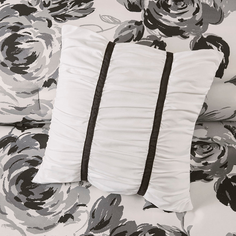 Twin/Twin XL Floral Print Comforter Set Media 16