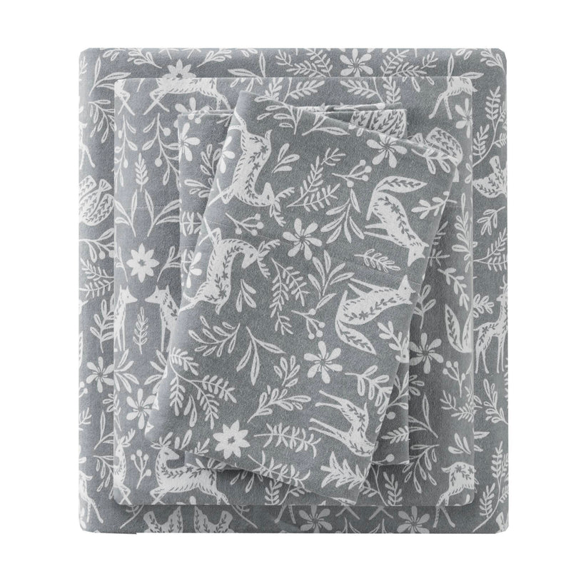 4-Piece 100% Cotton Printed Sheet Set