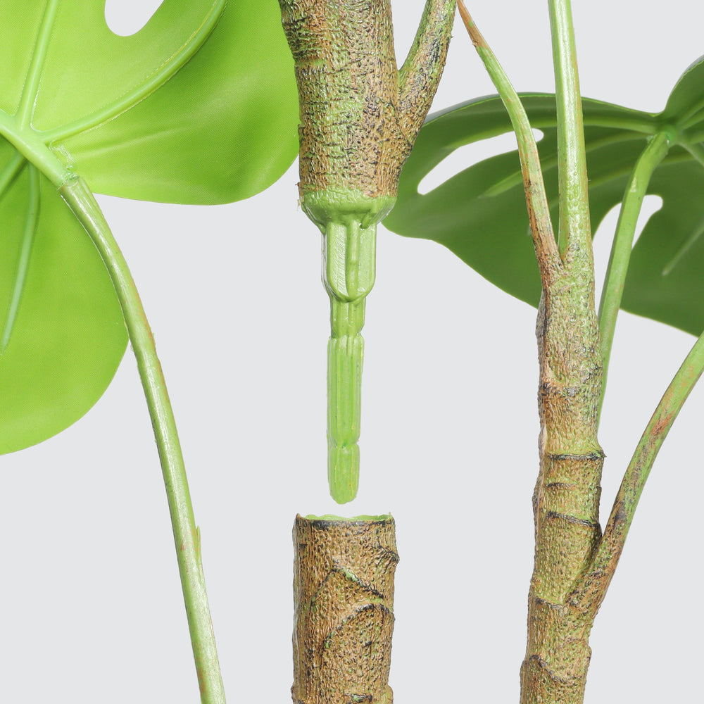 30'' Artificial Monstera Deliciosa Plant with White Pot, 2 pcs / set Media 11