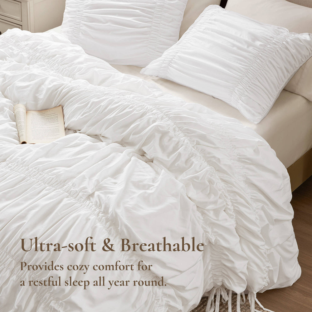 3PCS Queen Comforter Set Media 9