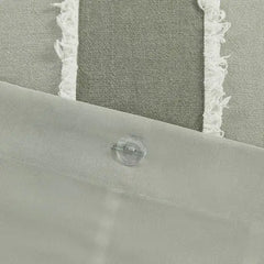 3 Piece Striped Cotton Duvet Cover Set perspective