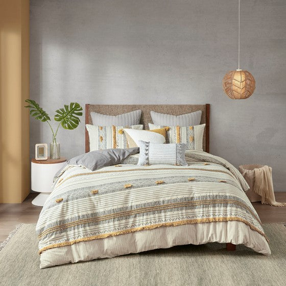 Full/Queen 3 Piece Cotton Duvet Cover Set Media 3