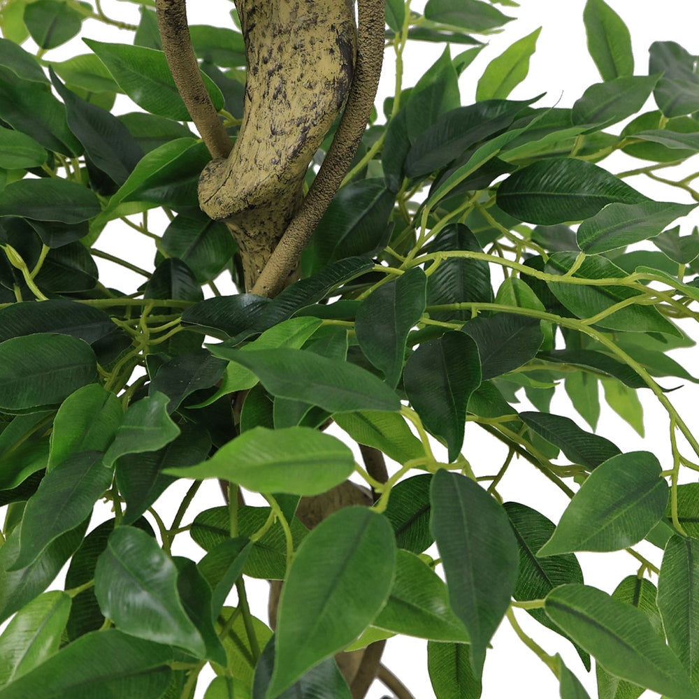 5.2FT Artificial Ficus Tree, Lifelike Faux Banyan Tree with Pot for Home, Office Patio Decor, 1pc/set Media 6