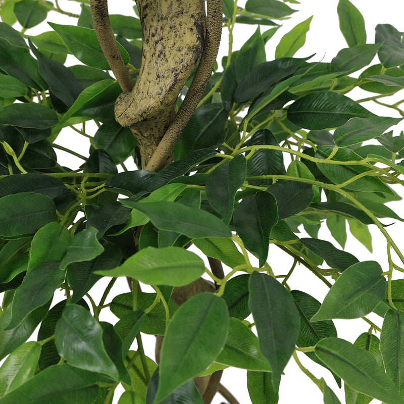 5.2FT Artificial Ficus Tree, Lifelike Faux Banyan Tree with Pot for Home, Office Patio Decor, 1pc/set