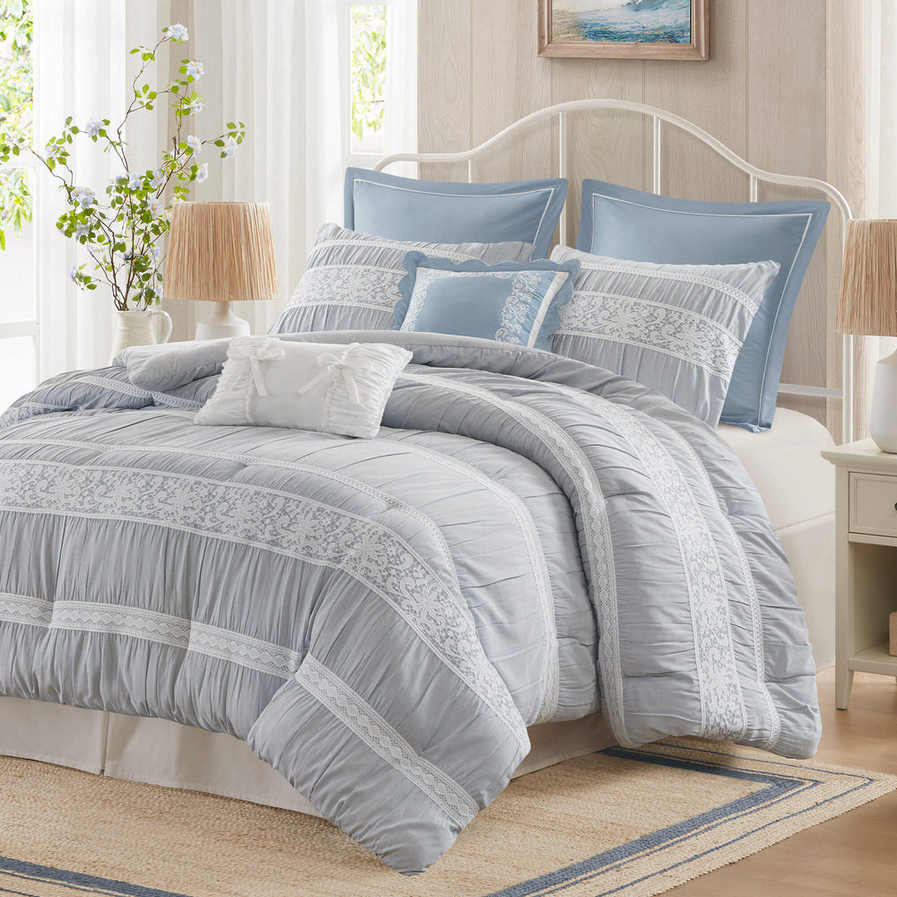 7- Piece King Jacquard Comforter Set Media 5
