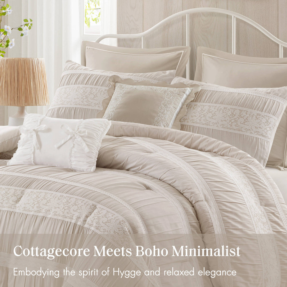 7- Piece Queen Jacquard Comforter Set Media 9