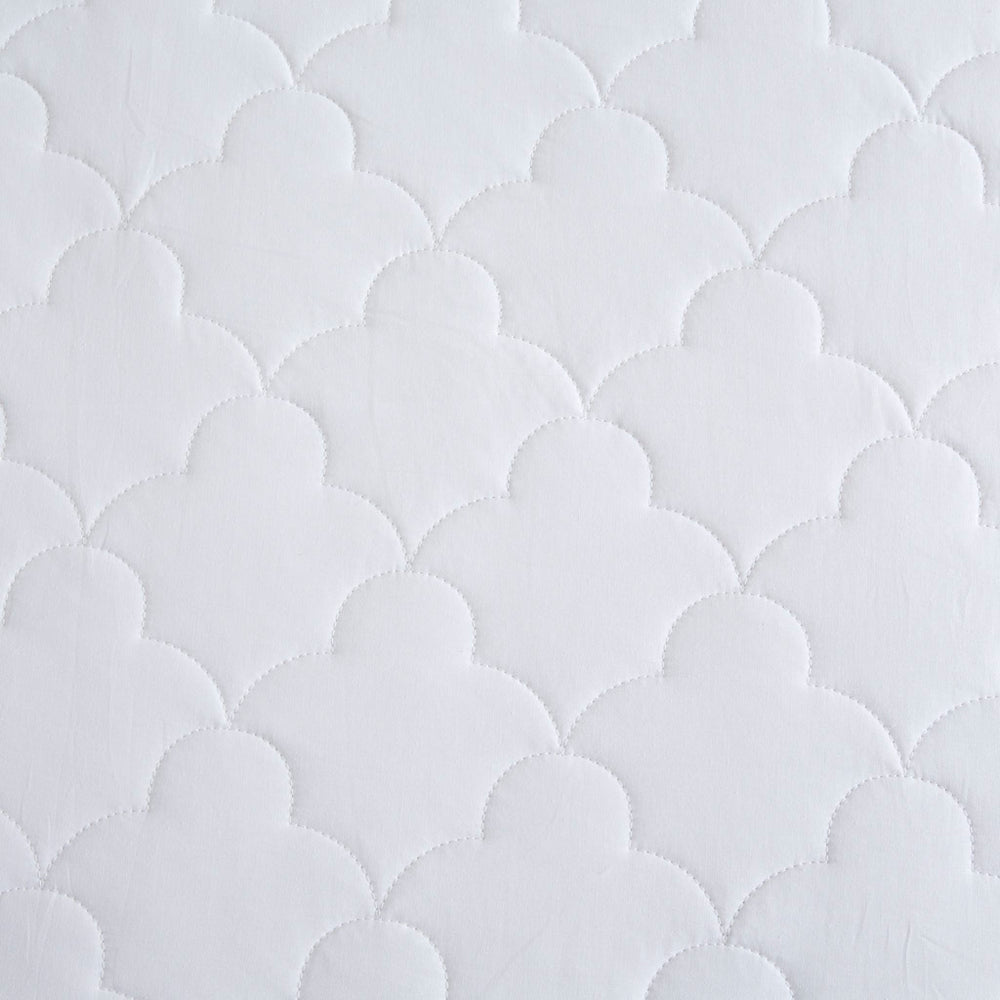 Cotton Percale Quilted Mattress Pad Media 14