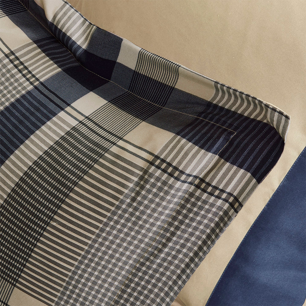 Twin XL Plaid Comforter Set with Bed Sheets Media 14