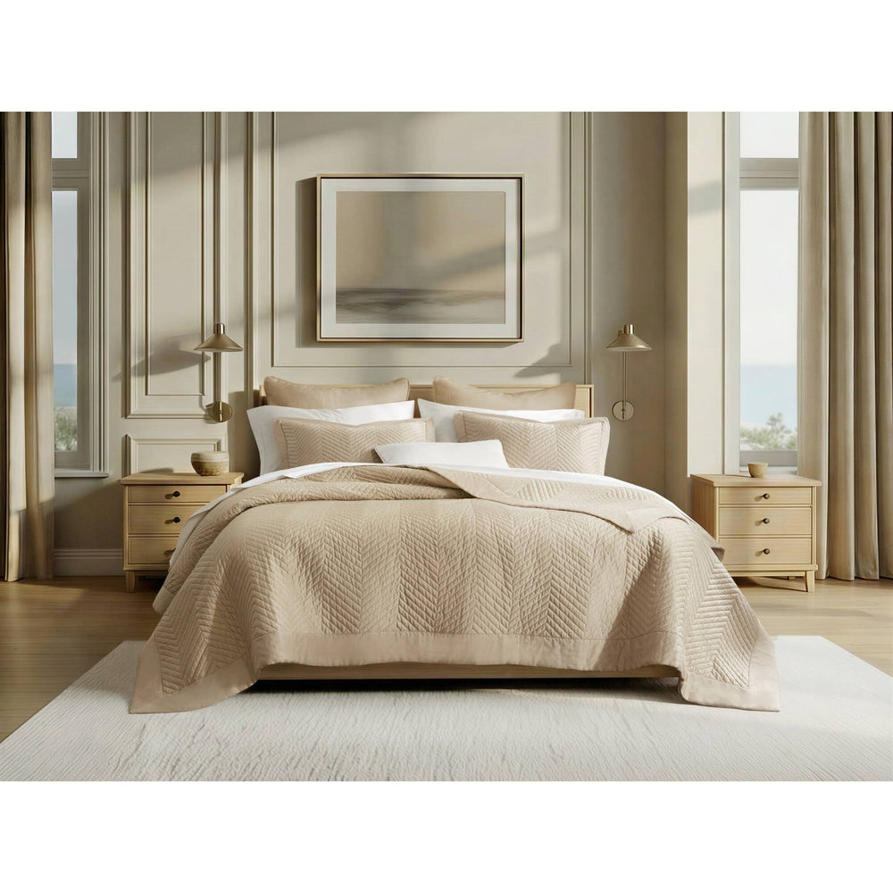 Full/Queen 3 Piece Cotton Quilt Set Linen Media 13