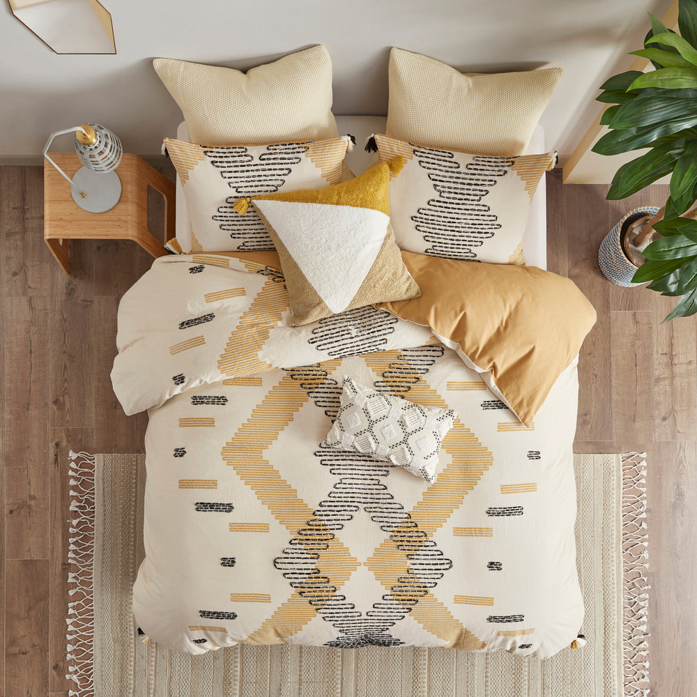 Full/Queen 3 Piece Cotton Duvet Cover Set Media 2