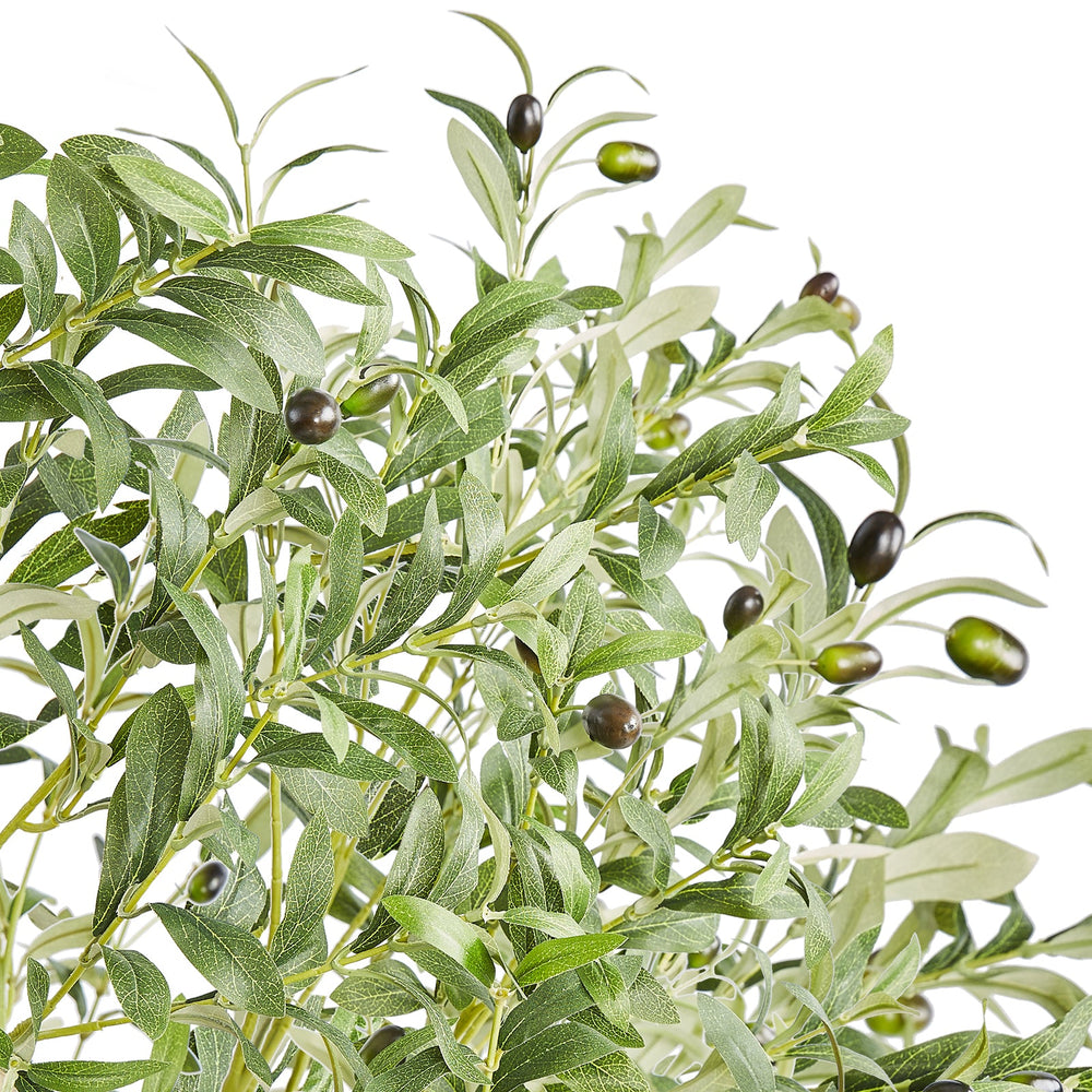Artificial Olive Tree, 5 FT Tall Faux Plant, Secure PE Material & Anti-Tip Tilt Protection Low-Maintenance Plant, Lifelike Green Fake Potted Tree for Home Office Warehouse Decor Indoor Outdoor Media 3