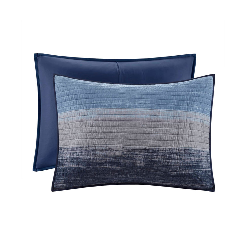 8-Piece Cal King 8 Piece Quilt Set with Cotton Bed Sheets,Navy
