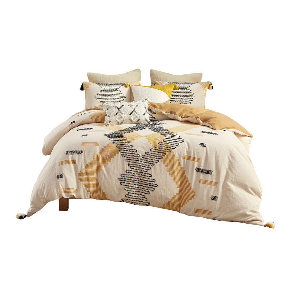 Full/Queen 3 Piece Cotton Duvet Cover Set Media 5