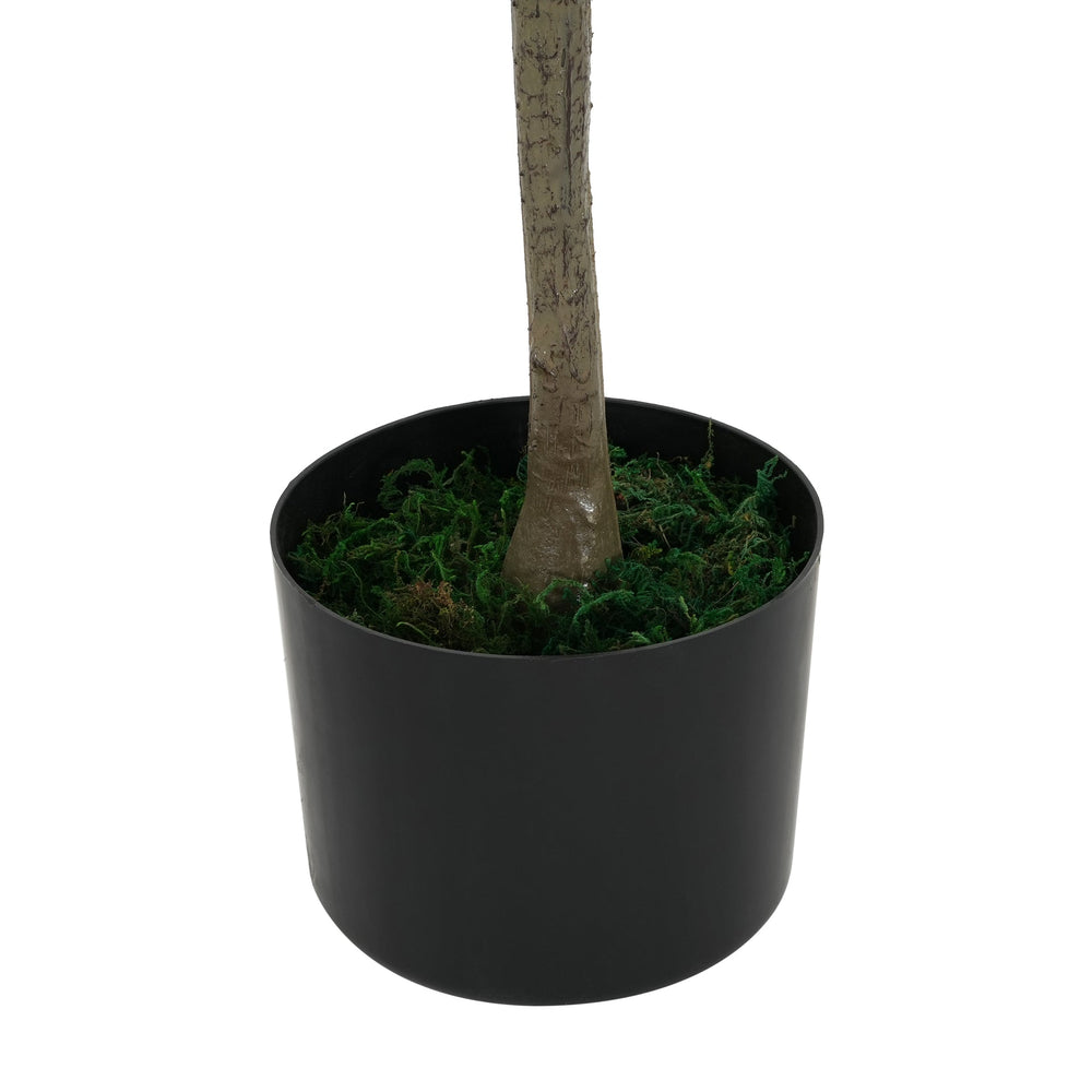 66' Artificial Olive Tree with Black Plastic Pot Media 8