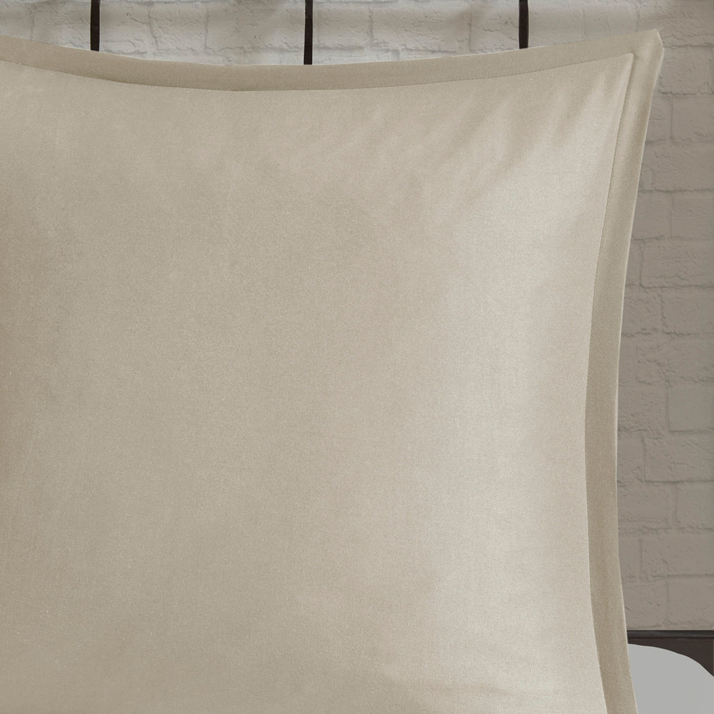 7 Piece Printed Seersucker Comforter Set with Throw Blanket Taupe/Blush King/Cal King Media 12