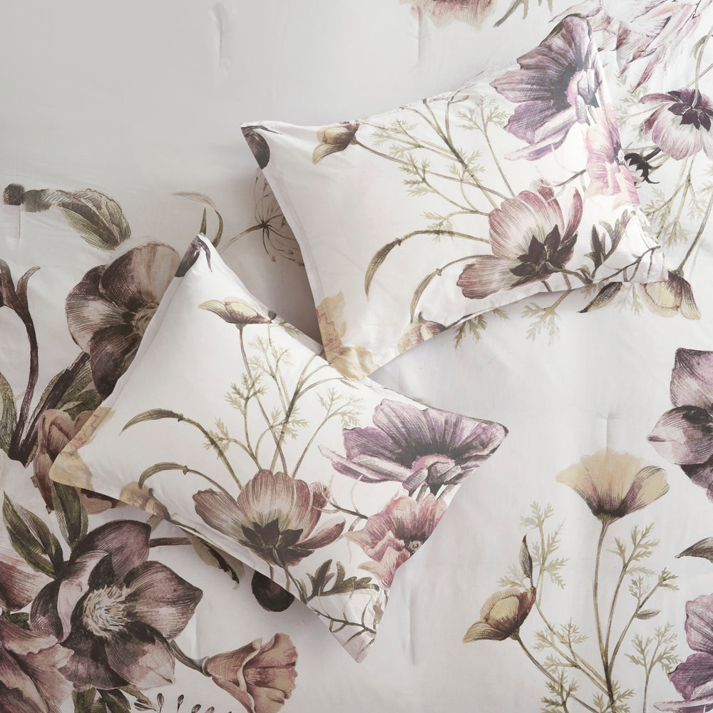 8 Piece Cotton Printed Comforter Set Blush Cal King Media 15